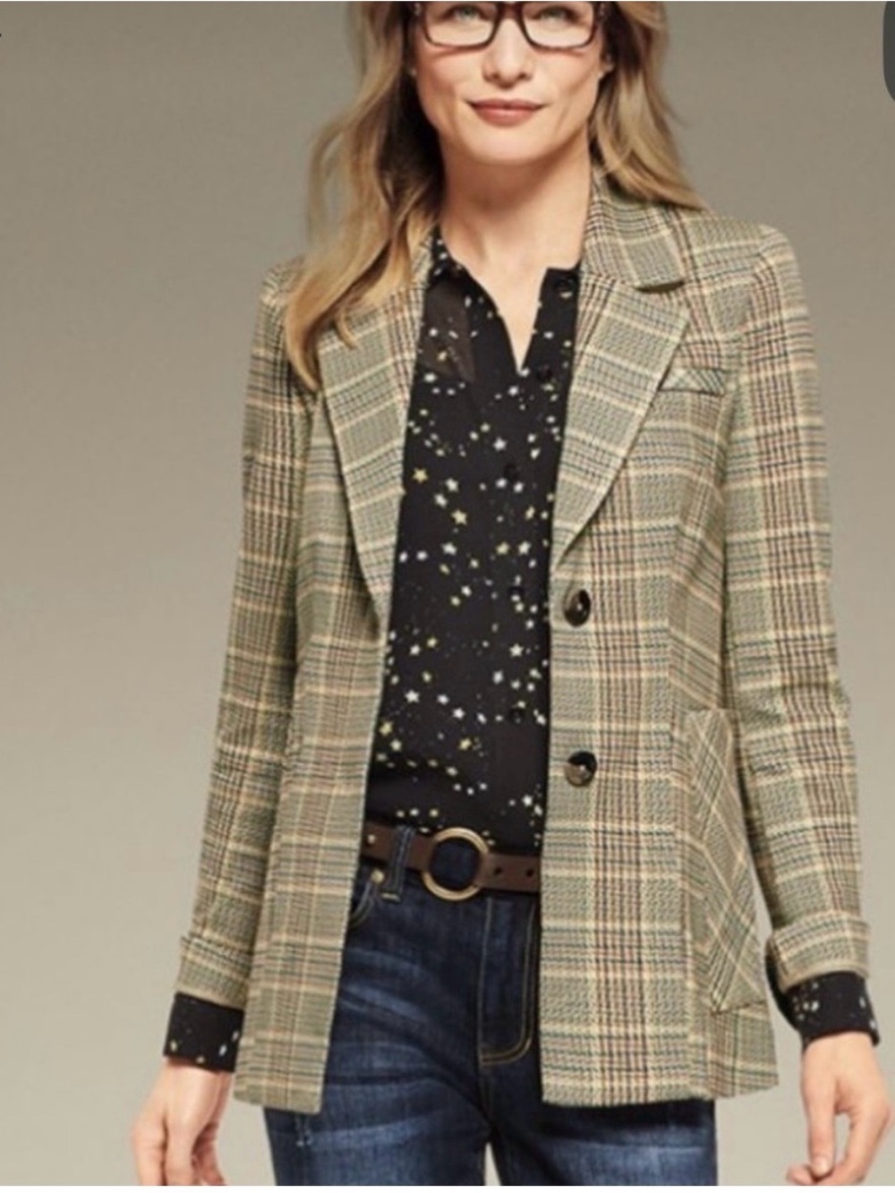 Cabi style 3548 size S Plaid, checked blazer